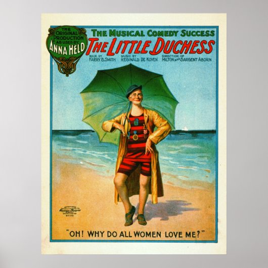 Vintage Musical Comedy Playbill 1906 Poster (Vorne)