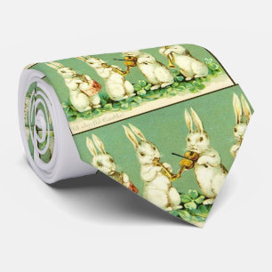Vintage Musical Easter Bunnies Krawatte