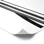 Vintage Musik, altmodisches Retro-Mikrofon Poster (Ecke)