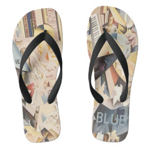 Vintage-Musik, Art Deco Jazz, Rhapsodie in Blau Badesandalen
