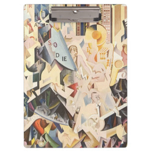 Vintage-Musik, Art Deco Jazz, Rhapsodie in Blau Klemmbrett