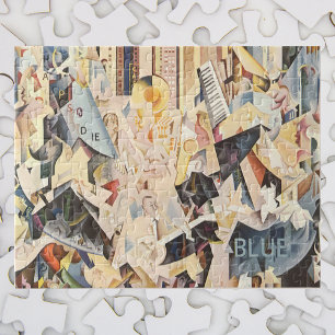 Vintage-Musik, Art Deco Jazz, Rhapsodie in Blau Puzzle