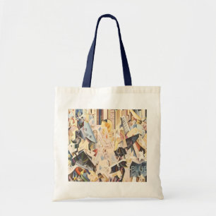 Vintage-Musik, Art Deco Jazz, Rhapsodie in Blau Tragetasche