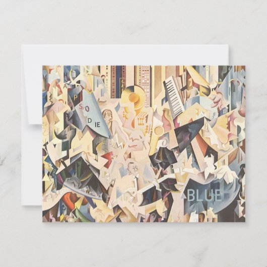 Vintage Musik, Art Deco Jazz, Rhapsody in Blue (Vorderseite)