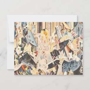 Vintage Musik, Art Deco Jazz, Rhapsody in Blue Einladung