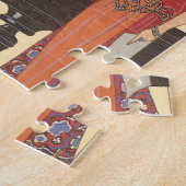 Vintage Musik, Art Deco Pianist Musiker Sänger Puzzle (Seite)