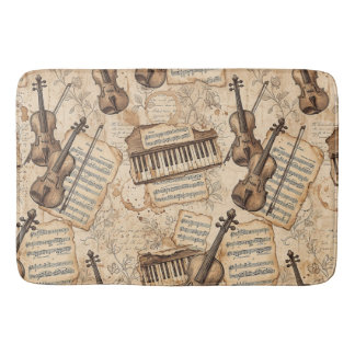 Vintage-Musik Badematte
