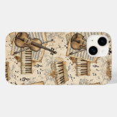 Vintage Musik Case-Mate iPhone Hülle (Rückseite (Horizontal))