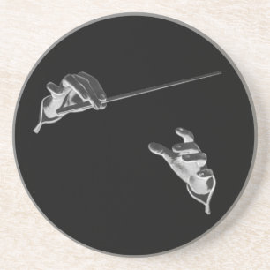 Vintage Musik, Die Hände des Dirigenten mit einem  Getränkeuntersetzer