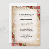 Vintage Musik Einladung (Vorne/Hinten)