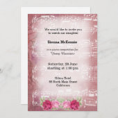 Vintage Musik Einladung (Vorne/Hinten)