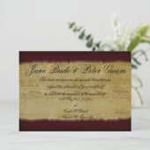 Vintage Musik, Einladung (Stehend Vorderseite)