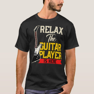 Vintage-Musik entspannt Gitarrenspieler Saiteninst T-Shirt