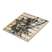 Vintage Musik Fliese (Seite)