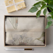 Vintage Musik - Französische Blumendrachenie Seidenpapier (Geschenk)