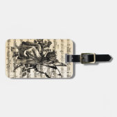 Vintage Musik Gepäckanhänger (Vorderseite horizontal)