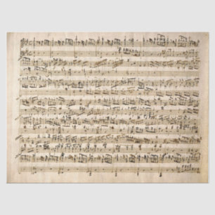 Vintage-Musik handgeschriebene Noten Decoupage T Seidenpapier