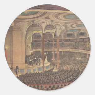 Vintage Musik, Jenny Lind, schwedische Opernsänger Runder Aufkleber