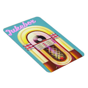Vintage Musik Jukebox Magnet