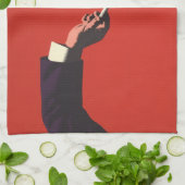 Vintage Musik, Kanonenhefte Geschirrtuch (Gefaltet)