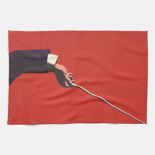 Vintage Musik, Kanonenhefte Geschirrtuch (Horizontal)