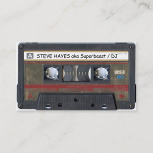 Vintage-Musik-Kassette-Band-Look Visitenkarte
