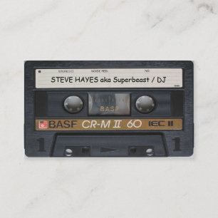 Vintage-Musik-Kassette-Band-Look Visitenkarte