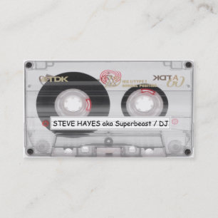 Vintage-Musik-Kassette-Band-Look Visitenkarte