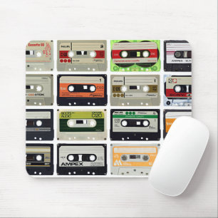 Vintage-Musik-Kassetten Mousepad
