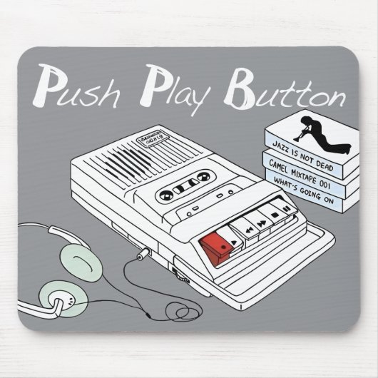 Vintage-Musik-Mauspad Mousepad (Vorne)