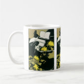 Vintage Musik, Miss Traumerei Piano, Reed Kaffeetasse (Links)