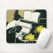 Vintage Musik, Miss Traumerei Piano, Reed Mousepad (Mit Mouse)