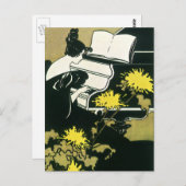 Vintage Musik, Miss Traumerei Piano, Reed Postkarte (Vorne/Hinten)