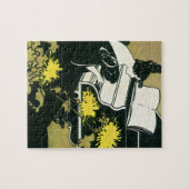 Vintage Musik, Miss Traumerei Piano, Reed Puzzle (Horizontal)