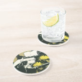 Vintage Musik, Miss Traumerei Piano, Reed Sandstein Untersetzer (Seite)