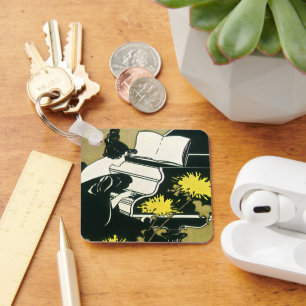 Vintage Musik, Miss Traumerei Piano, Reed Schlüsselanhänger