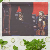 Vintage Musik, Orchestrierung Geschirrtuch (Gefaltet)