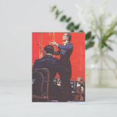 Vintage Musik, Orchestrierung Postkarte (Stehend Vorderseite)