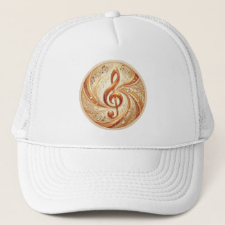 Vintage-Musik-Treble-Clef-Trucker-Mütze - Klassike Truckerkappe
