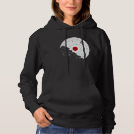 Vintage Musik Vinyl Record Nature Design Hoodie