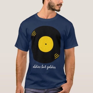 Vintage-Musik Vinyl Retro-Mädchen T-Shirt