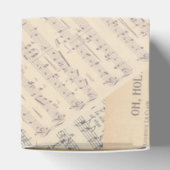 Vintage musikalische Hochzeit Geschenkschachtel (Oben)