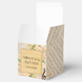 Vintage musikalische Hochzeit Geschenkschachtel (Geöffnet)