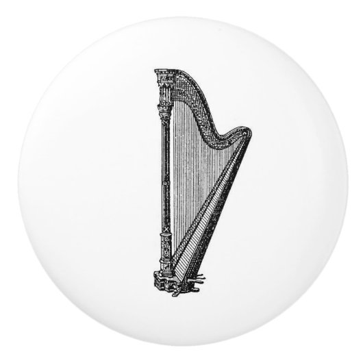 Vintage musikalische Kunst des Keramikknauf (Vorderseite)