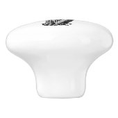 Vintage musikalische Kunst des Keramikknauf (Seitenansicht)