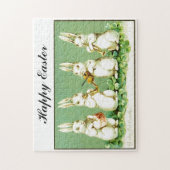 Vintage musikalische Osterhasen Puzzle (Vertikal)