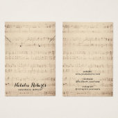 Vintage Musikaljuwelen mit Nekklasseanzeige (Vorne & Hinten)