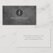 Vintage Musikbusiness-Karte Visitenkarte (Vorne/Hinten)