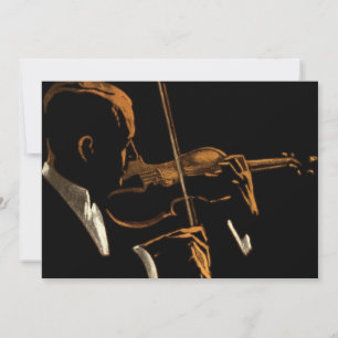 Vintage-Musiker, Violinist, der Violinmusik spielt