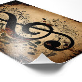 Vintage Musikereignisse Fotodruck (Ecke)